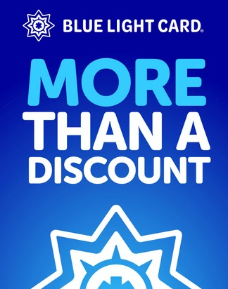 We accept blue light cards here